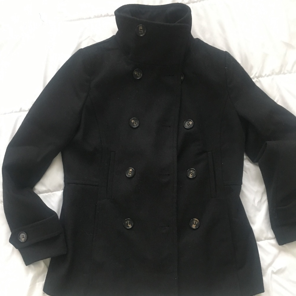 Black Peacoat Jacket